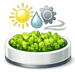 Illustration representing controlled biological cultivation