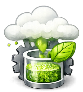 Illustration representing carbon and pollutant capture