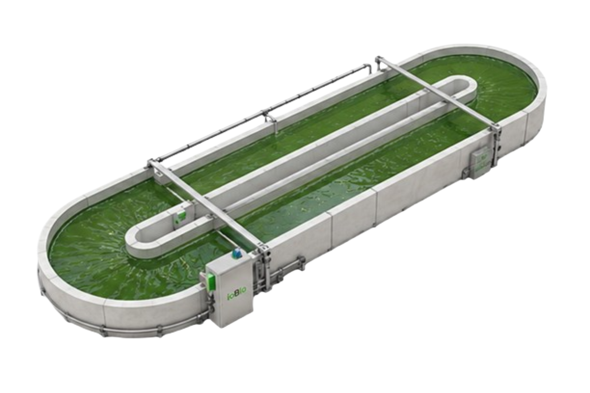Modular above-ground algae raceway pond system